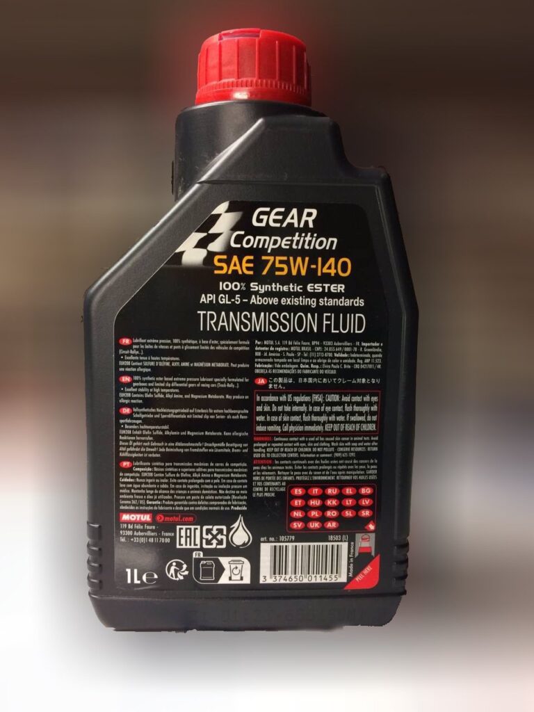 Масло трансмиссионное Motul Gear competition 75W140